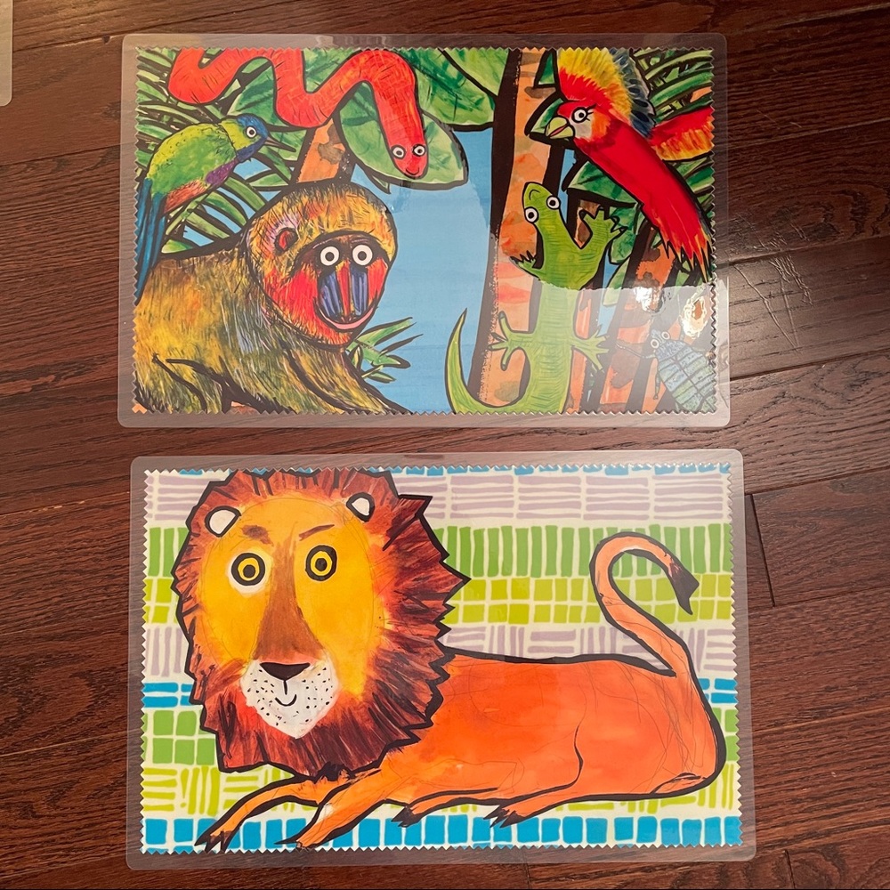 Emily Green imagination mats (2) + markers